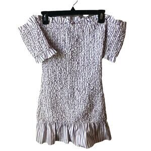 NEW Petersyn Revolve Diana Seersucker Popcorn Dress Size Small